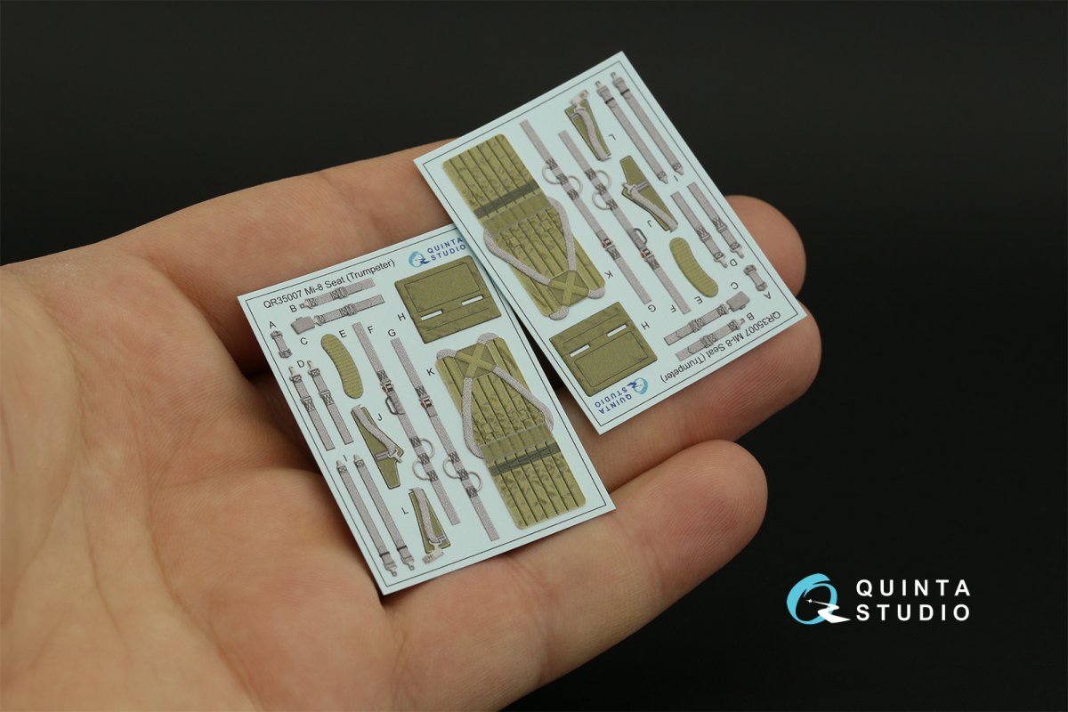 Quinta Studio QD35065 Mi-8MT 3D-Printed &amp;amp; coloured Interior on decal paper (Trumpeter) 1/35 – zdjęcie 3