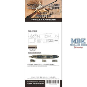 Wood Hunter W35100 Cutty Sark sailing ship ( for Academy 14110 ) 1/350 – zdjęcie 2