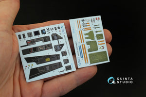 Quinta Studio QD32010 Mirage 2000-5 3D-Printed &amp;amp; coloured Interior on decal paper (for Kitty Hawk kit) 1/32 – zdjęcie 2