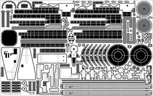Pontos 23003F1 USS BB-63 Missouri 1945 Detail Up Set (20B Deck Blue stained wooden deck) 1/200 – image 13