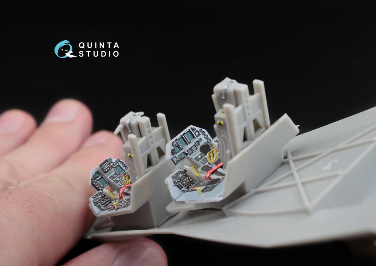 Quinta Studio QD48032 F-16D 3D-Printed &amp;amp; coloured Interior on decal paper (for Hasegawa kit) 1/48 – zdjęcie 9