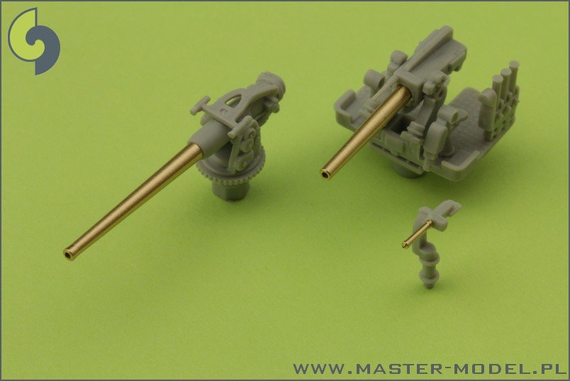 Master SM-200-002 USS Arizona BB-39 (1941) - secondary and AA armament barrels - 5in/51 (10pcs), 5in/25 (8pcs), Browning .50 (8pcs) barrels – zdjęcie 2