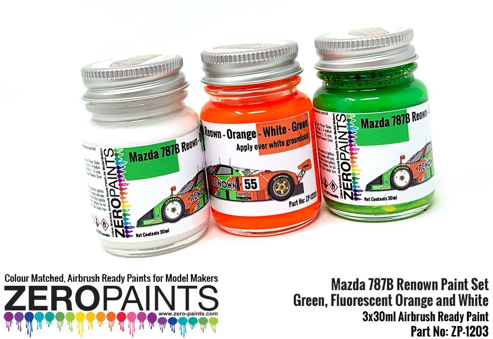 Zero Paints ZP-1203 Mazda 787B Renown Paint Set - 3x30ml – image 4