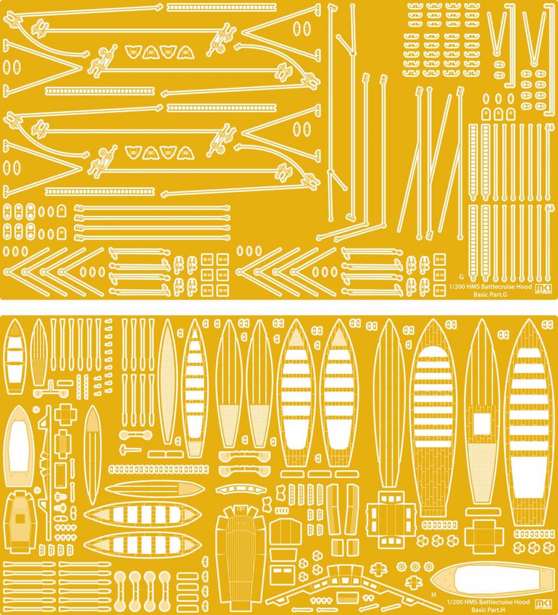 MK1 Design MD-20016 HMS Hood Value Pack 1/200 – zdjęcie 2