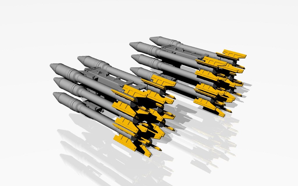Armory Models ACA4814 S-3K unguided missiles w/ APU-14U launcher rack 1/48 – zdjęcie 4