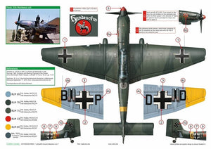 Exito ED72004 DECALS Luftwaffe Ground Attackers vol.1 - Ju 87 D-3, Hs 129, Fw 190F-8 1/72 – image 5