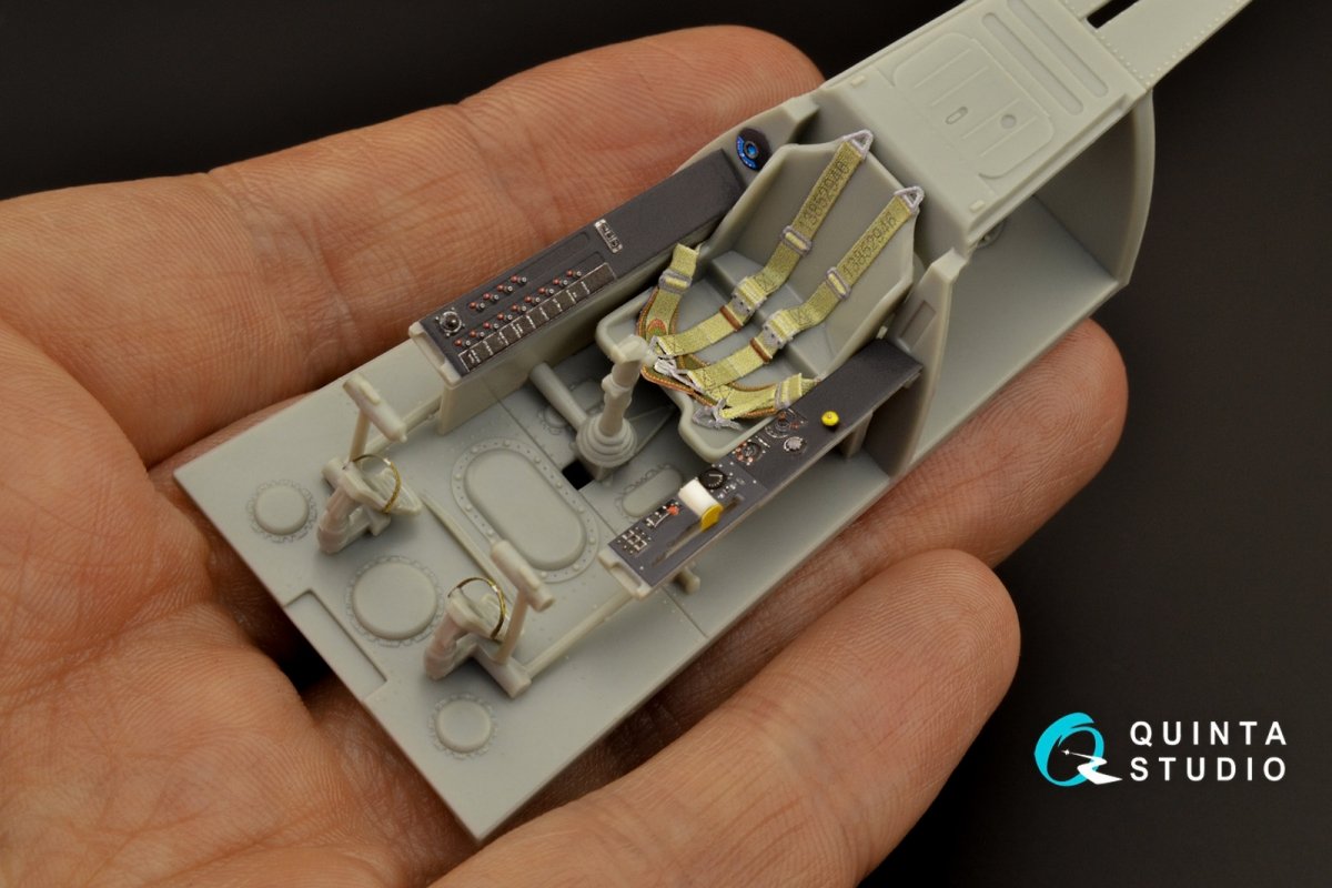 Quinta Studio QD32128 Ta 152H 3D-Printed &amp;amp; coloured Interior on decal paper (Zoukei-Mura) 1/32 – zdjęcie 9