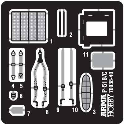 Arma Hobby 70040 F-6C Mustang™ Expert Set 1/72 – zdjęcie 4