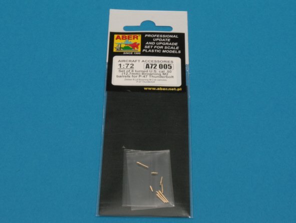 Aber A72 005 Set of 8 turned cal .50 (12,7mm) U.S. Browning M2 barrels for P-47 Thunderbolt 1/72 – zdjęcie 8