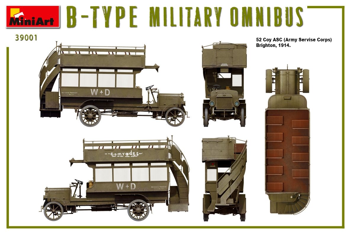 MiniArt 39001 B-TYPE MILITARY OMNIBUS 1/35 – zdjęcie 11