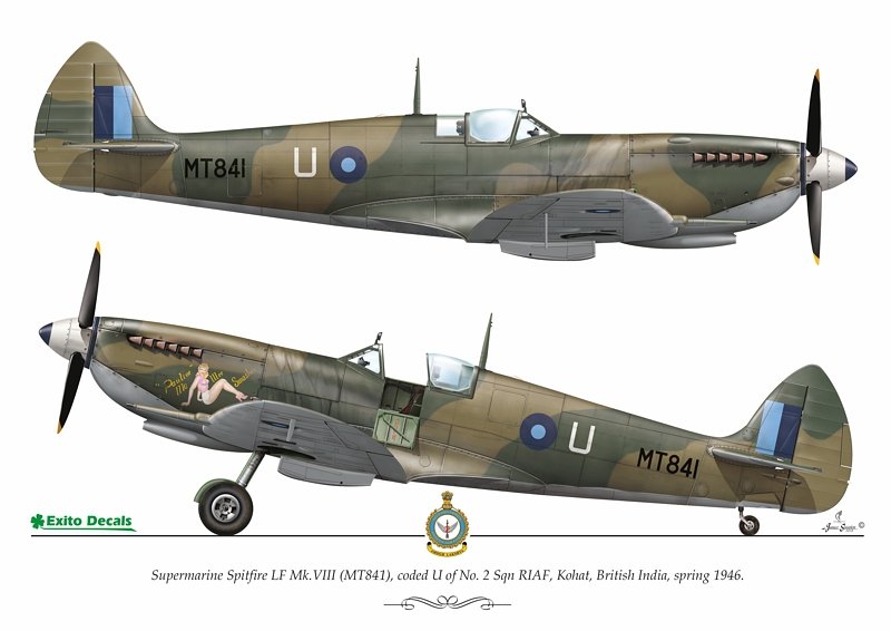 Exito ED48003 DECALS Sexy Spitfires - Supermarine Spitfire LF Mk Vb - VIII - IXe 1/48 – zdjęcie 5