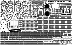 Pontos 35024FN USS BB-35 Texas 1945 Detail up set (Teak tone Deck) 1/350 – image 14