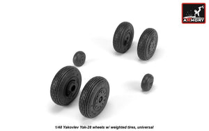 Armory Models AW48037 Yak-28 wheels w/ weighted tires 1/48 – zdjęcie 2