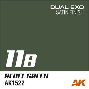 AK Interactive AK1555 DUAL EXO SET 11 – 11A GHOST GREEN &amp;amp; 11B REBEL GREEN – zdjęcie 2
