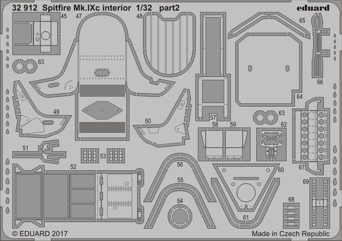 Eduard 32912 Spitfire Mk. IXc interior REVELL 1/32 – image 2