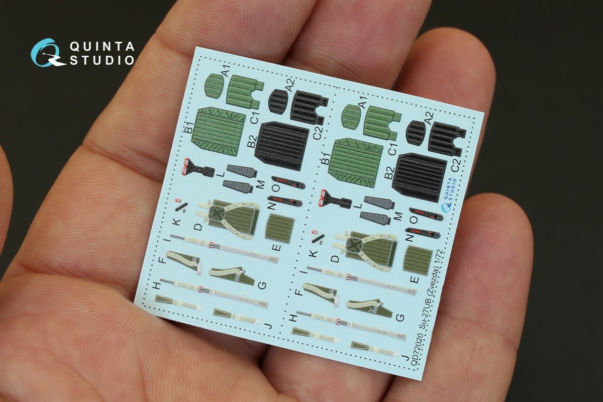 Quinta Studio QD48001 Yak-3 3D-Printed &amp;amp; coloured Interior on decal paper (for 4814 Zvezda kit) 1/48 – zdjęcie 4