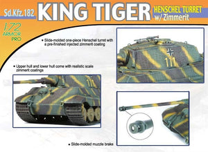 Dragon 7240 King Tiger Henschel Turret w/Zimm. 1/72 – zdjęcie 3