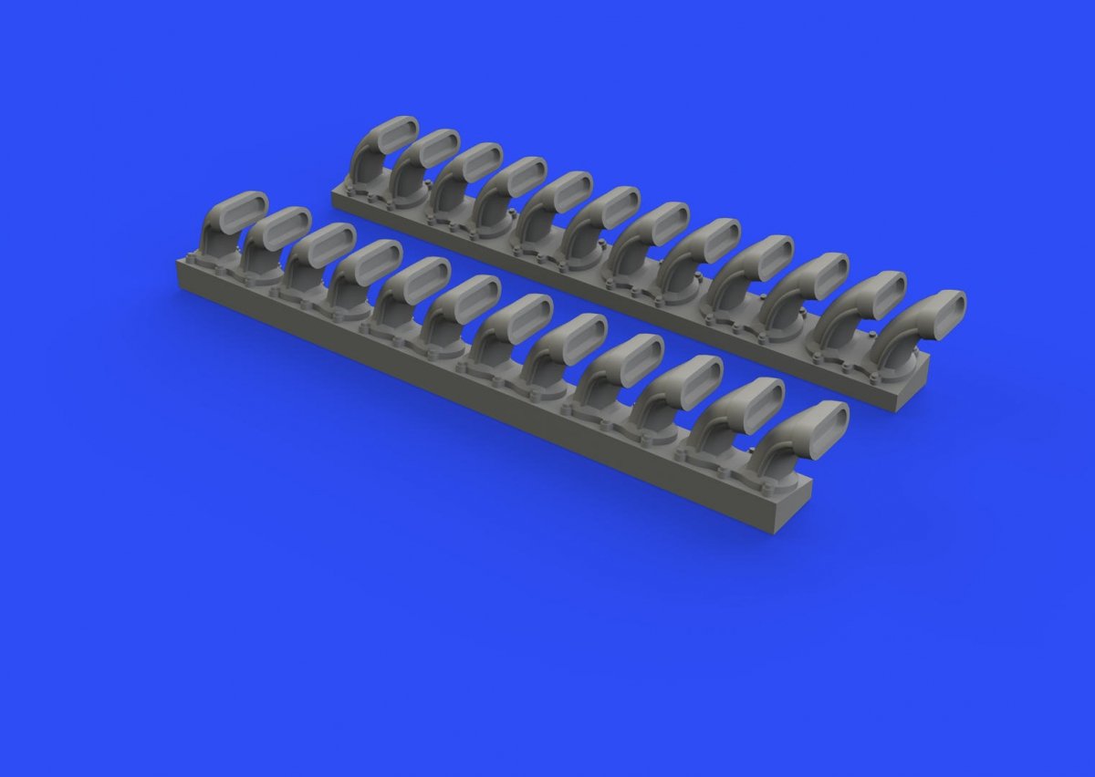 Eduard 648508 P-400 exhaust stacks 1/48 EDUARD – zdjęcie 2