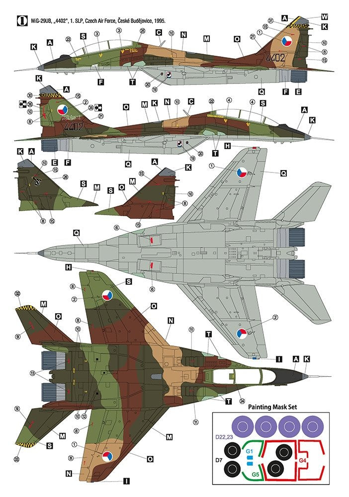 Hobby 2000 48026 MiG-29UB Czech &amp;amp; Slovak Air Force 1/48 – zdjęcie 4