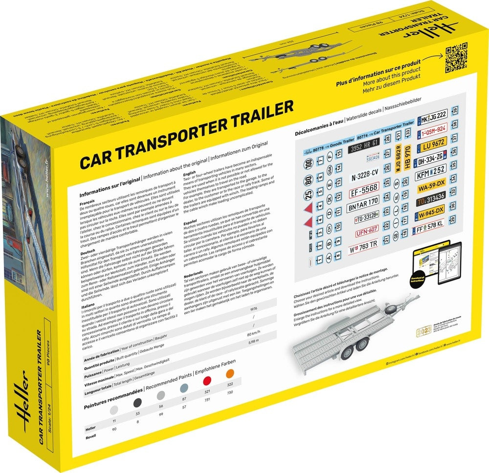 Heller 56774 Car Transport Trailer - Starter Kit 1/24 – zdjęcie 4