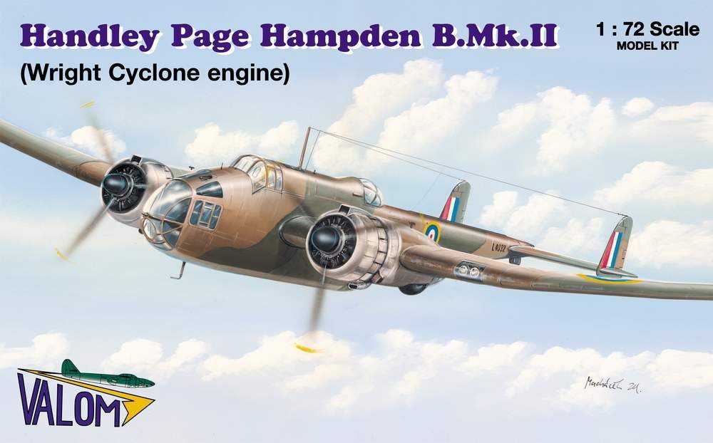 Valom 72066 Handley Page Hampden B.Mk.II (Wright cyclone engine) 1/72