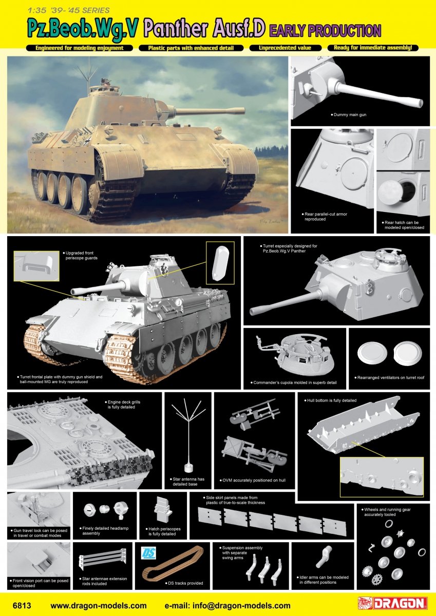 Dragon 6813 Pz.Beob.Wg.V Ausf.D Early Production 1/35 – zdjęcie 2