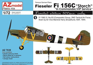 AZ Model AZ7638 Fieseler Fi-156C Storch &amp;quot;Commander/VIP Service&amp;quot; 1/72