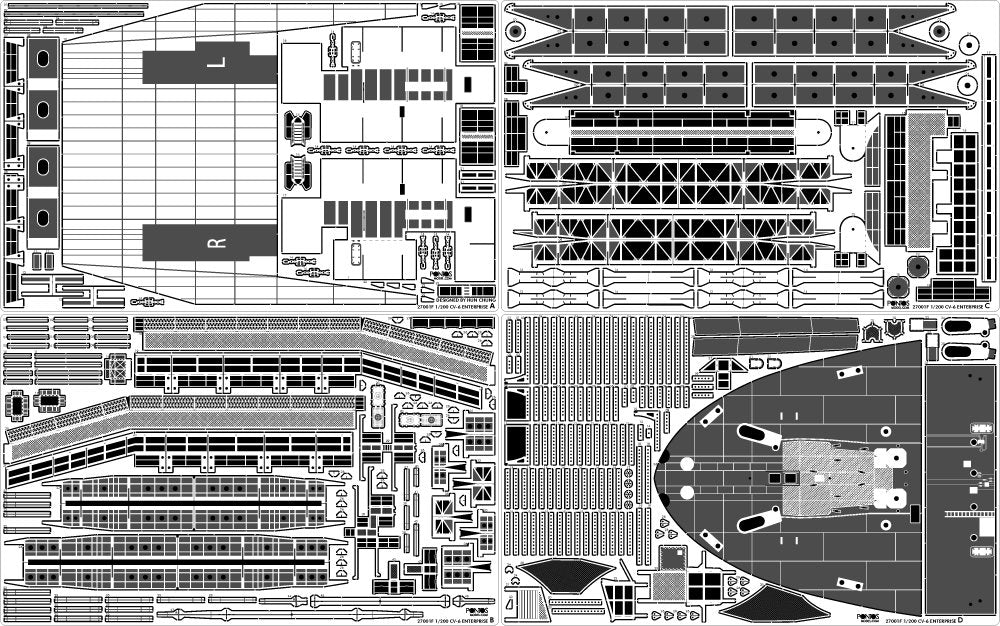 Pontos 27010FB USS CV-6 Enterprise 1942 Detail up set (20B Deck Blue) 1/200 – image 12