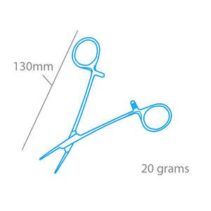 Modelcraft PCL5044 Straight Locking Forceps Jaws (Smooth) (130mm) – image 2