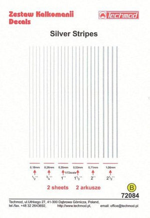 Techmod 72084 Silver Stripes 1/72