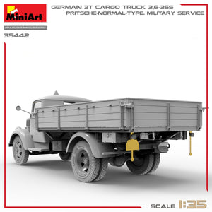 Miniart 35442 GERMAN 3T CARGO TRUCK 3,6-36S. PRITSCHE-NORMAL-TYPE. MILITARY SERVICE 1/35 – zdjęcie 10