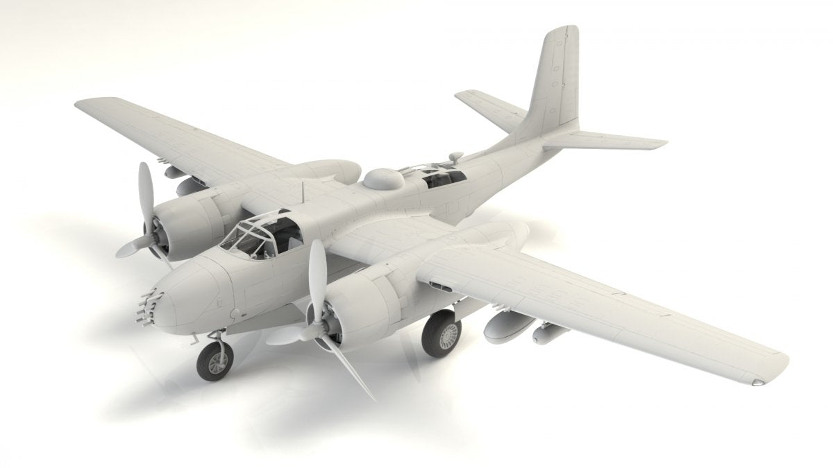 ICM 48285 A-26В Invader Pacific War Theater, WWII American Bomber 1/48 – zdjęcie 2
