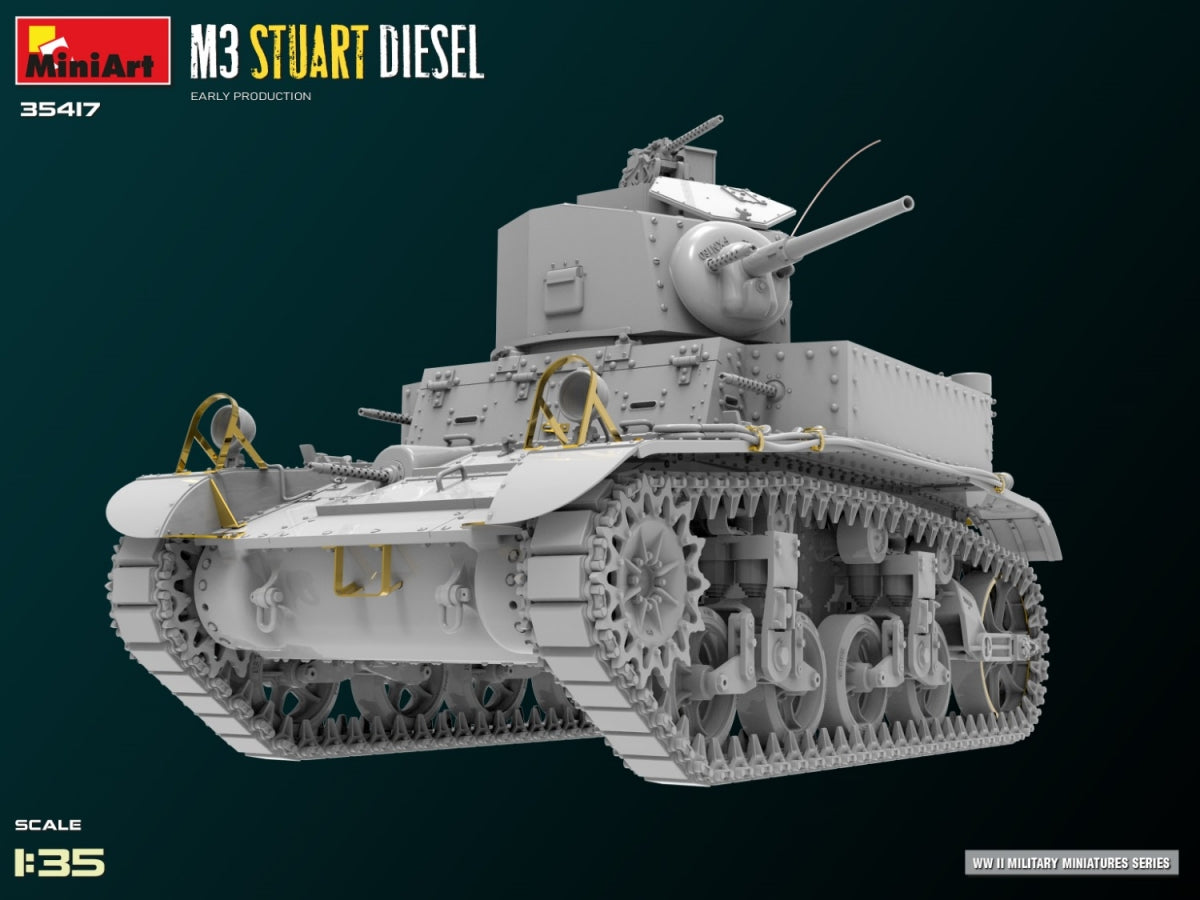 MiniArt 35417 M3 Stuart Diesel Early Production 1/35 – image 6