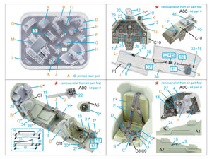 Quinta Studio QD+35121 AH-1W 3D-Printed coloured Interior on decal paper (Academy) (with 3D-printed resin parts) 1/35 – zdjęcie 2