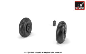 Armory Models AW72056 Iljushin IL-2 Bark late type wheels w/ weighted tires 1/72