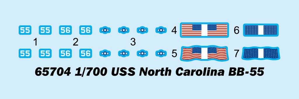I Love Kit 65704 Top Grade North Carolina BB-55 1/700 – zdjęcie 3