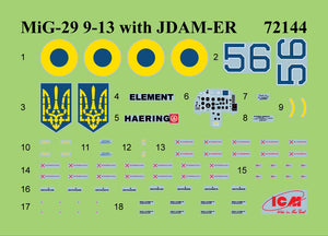 ICM 72144 MiG-29 with JDAM-ER bombs - Ukrainian Air Forces 1/72 – image 8