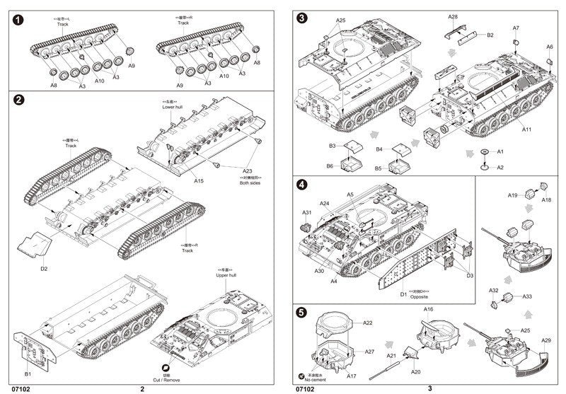 Trumpeter 07102 British Warrior Tracked Mechanized Combat Vehicle up-armored (1/72) – image 2
