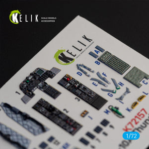 KELIK K72157 OA-10A "Thunderbolt" - interior 3D decals for Italeri kit 1/72