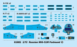 Trumpeter 01681 Russian MiG-31M Foxhound 1/72 – zdjęcie 3