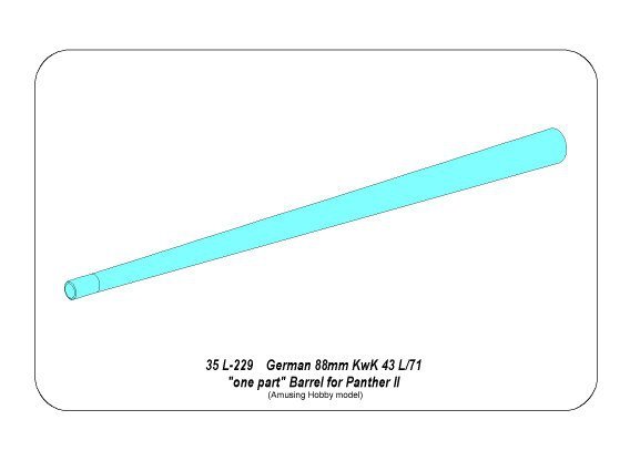 Aber 35L-229 Germ.88 mm Kw.K. 43 L/91 Barrel for Panther II 1/35 – zdjęcie 8
