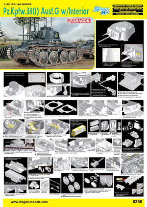Dragon 6290 Pz.Kpfw.38(t) Ausf.G w/Interio 1/35 – zdjęcie 2