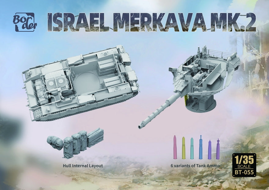 Border Model BT-055 Israel Merkava Mk.2 W/ Full Interior &amp;amp; Workable Tracks 1/35 – zdjęcie 3