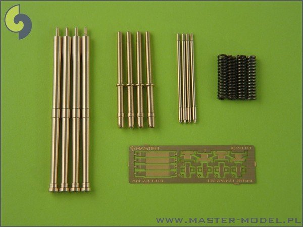 Master AM-24-004 Hispano Mk II 20mm cannon (4pcs) - fit perfectly to Mosquito from Airfix 1/24