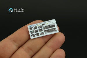 Quinta Studio QDS-48280 F/A-18C late 3D-Printed &amp;amp; coloured Interior on decal paper (HobbyBoss)(Small version) 1/48 – immagine 9