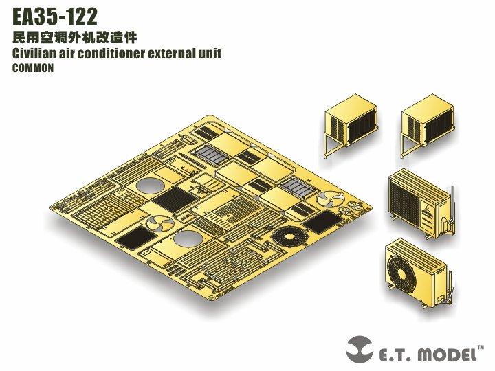 E.T. Model EA35-122 Civilian air conditioner external unit 1/35 – immagine 3