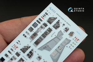 Quinta Studio QD32011 Mirage 2000B 3D-Printed &amp;amp; coloured Interior on decal paper (for Kitty Hawk kit) 1/32 – zdjęcie 5