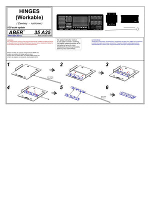 Aber 35A025 Zawiasy (wybór I) 1/35 – zdjęcie 4