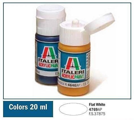 Italeri 4769AP FLAT WHITE 20ml