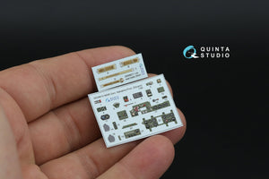 Intérieur imprimé en 3D et coloré sur papier décalcomanie (Eduard) pour Quinta Studio QD48610 A6M5 Zero (Nakajima Production) à l&amp;#39;échelle 1/48 – image 8